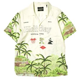 Autre Marque Camisa Scotch & Soda con estampado de vacaciones 100% Lyocell