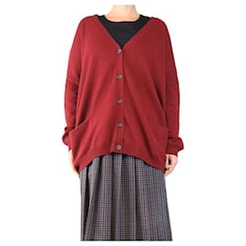 Roter Wollcardigan - Größe M - Autre Marque