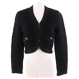 Chanel COCO Mark Button Baumwollcardigan