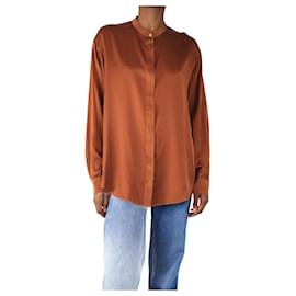 Forte Forte Braune Seidenbluse - Größe UK 8