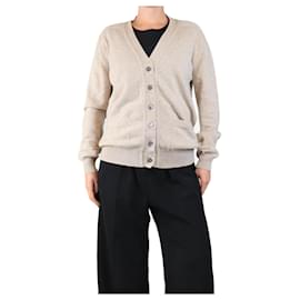 Crimson Neutrale Kaschmir-Cardigan - Größe L