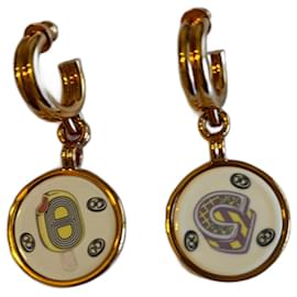Hermès Funny Ice Cream Enamel Earrings Rose Gold