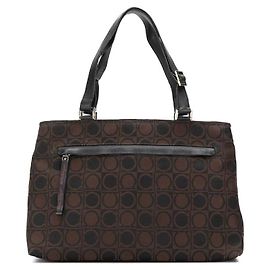 Borsa marrone con logo Salvatore Ferragamo - Anni 2000