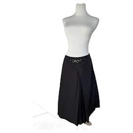 Vintage Celine Paris Seidenrock schwarz 36/S - Céline
