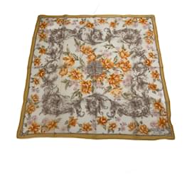 Sciarpa Vintage Celine Gialla Grigia - Céline