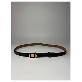 Vintage Givenchy Ledergürtel schwarz