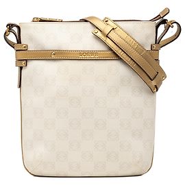LOEWE Weiße Anagramm-beschichtete Canvas-Umhängetasche