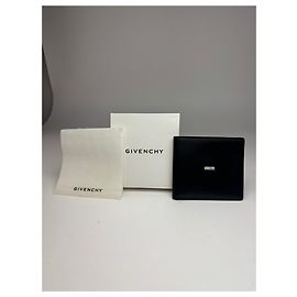 Tarjetero / Cartera de cuero plegable vintage Givenchy negra
