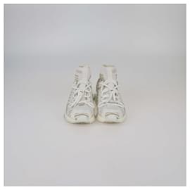 Sorrento Logo Sneakers aus weißem/beigem Stoff von Dolce & Gabbana
