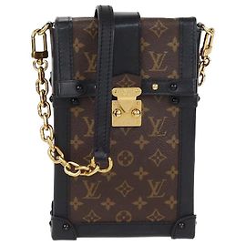 Borsa a tracolla Pochette Trunk Vertical in tela Monogram Louis Vuitton
