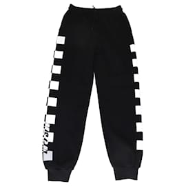 Jogginghose mit schwarz/weißem Karomuster aus Baumwolle MSGM - Msgm