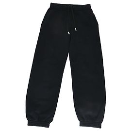 Off White Pantalones de chándal negros de algodón con detalle de impresión lateral Off-White