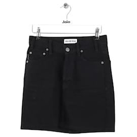 Balenciaga Mini falda negra de algodón