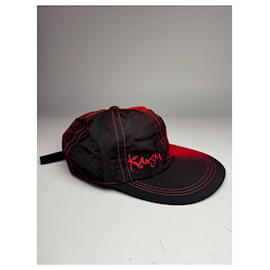 Cappellino SnapBack Bicolore Vintage Kansai Yamamoto Rosso Nero Unisex - Autre Marque