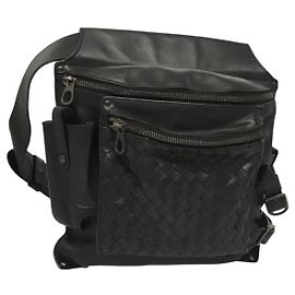 Borsa a vita utilitaria in pelle con Intrecciato di Bottega Veneta