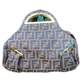 Borsa a mano Fendi Pumpkin in tela multicolore