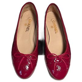 Chanel Ballerine in Pelle Verniciata Rossa
