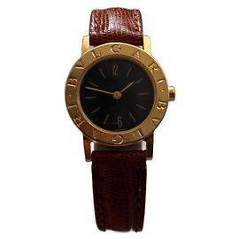 Bulgari BB 26 Uhr Gold Schwarzes Zifferblatt