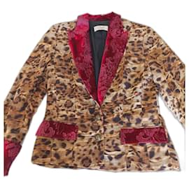 CLIPS Seidenjacke Beige Größe 44 - Autre Marque