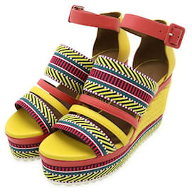 Sandali con zeppa in pelle Ines di Hermès