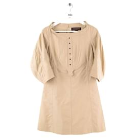 Louis Vuitton Beiges Baumwollkleid