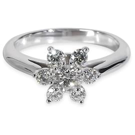 Tiffany & Co. Platinum Diamond Flower Ring