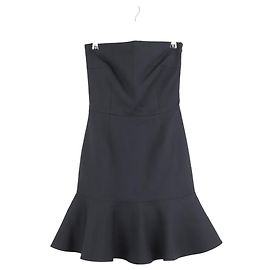 Balenciaga Schwarzes Wollkleid