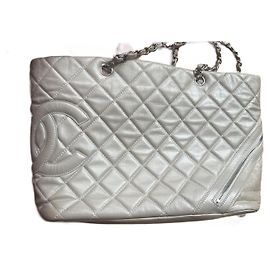 Borsa Tote Cotton Club Chanel in pelle crema