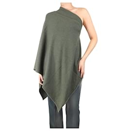 Crimson Grüner Kaschmir-Poncho - Einheitsgröße