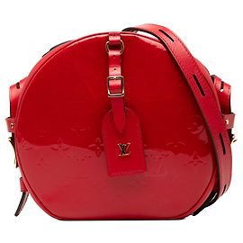 Louis Vuitton Boîte Chapeau Souple PM in Vernice Monogramma Rossa