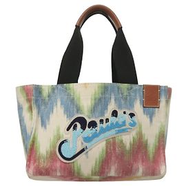 Bolsa Tote Loewe Paula's Ibiza em lona impressa média com embellishments