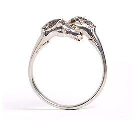 Bracciale Galop Doppio Hermès Argento 1985s Bracciale in Argento Sterling Hermes