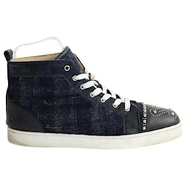 Christian Louboutin Sneakers alte in pelle marina di Louis