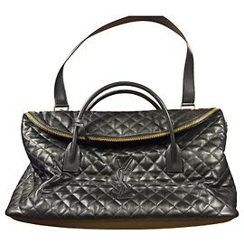 Borsa da viaggio Saint Laurent GIANT nera in pelle