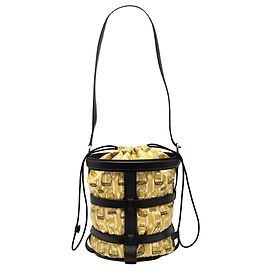 Hermès Yellow Silk and Epsom Sac Musardine
