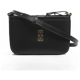 Cartier C de Cartier Borsa a spalla Nera in Pelle