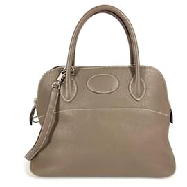 Hermès Bolide 31 Handtasche in Etoupe Grau