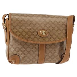 Céline Celine Macadam Schultertasche aus PVC-Leder