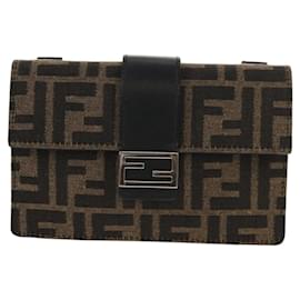 Borsa a cintura convertibile Fendi Baguette in tela Zucca