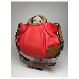 Borsa in Pelle 2Way Vintage Marni Rosso Marrone