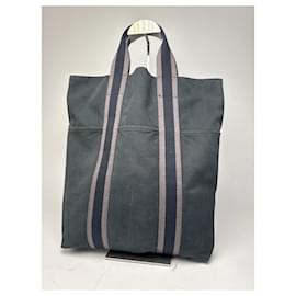 Borsa tote in tela vintage Hermès nera