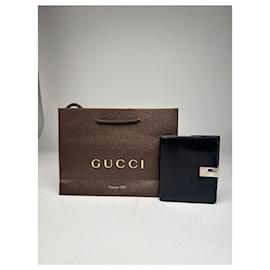 Vintage Gucci Lederbörse schwarz