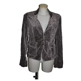Pinko Samtjacke grau schimmernd