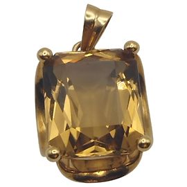 Autre Marque Pendente in Oro Giallo con Topazio