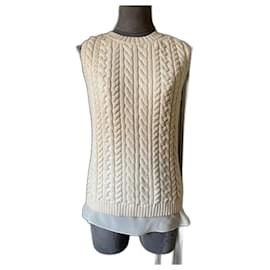 Dior Wollpullover mit Seide Creme