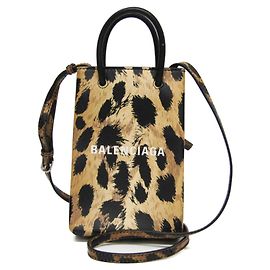 Borsa a Spalla con Stampa Leopardo Balenciaga