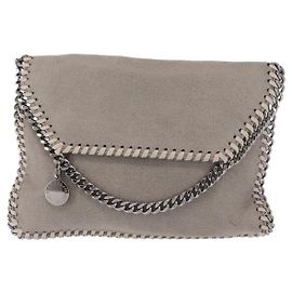 Stella Mc Cartney Borsa a tracolla pieghevole Falabella di Stella McCartney in mini camoscio shaggy