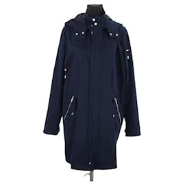 Parka de algodón azul marino - The Kooples