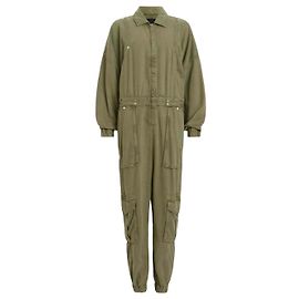 Combinaison en denim All Saints Frieda Vert Kaki
