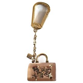 Charm per borsa Louis Vuitton Monogramma Camel Oro